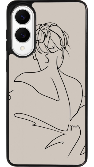Samsung Galaxy S25 Edge Case Hülle - Silikon schwarz Salnikova 05