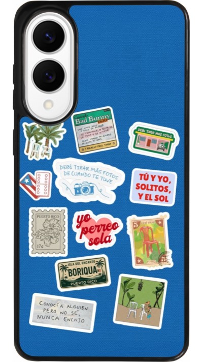 Samsung Galaxy S25 Edge Case Hülle - Silikon schwarz Seals of the Dominican Republic DTMF