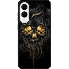 Samsung Galaxy S25 Edge Case Hülle - Silikon schwarz Skull 02