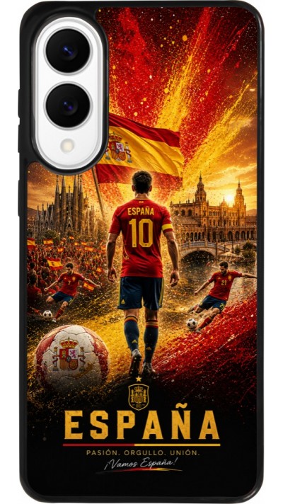 Samsung Galaxy S25 Edge Case Hülle - Silikon schwarz Fussball Espanien splash 2026