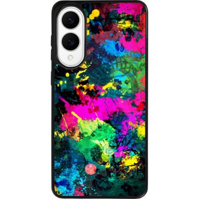 Samsung Galaxy S25 Edge Case Hülle - Silikon schwarz Splash paint