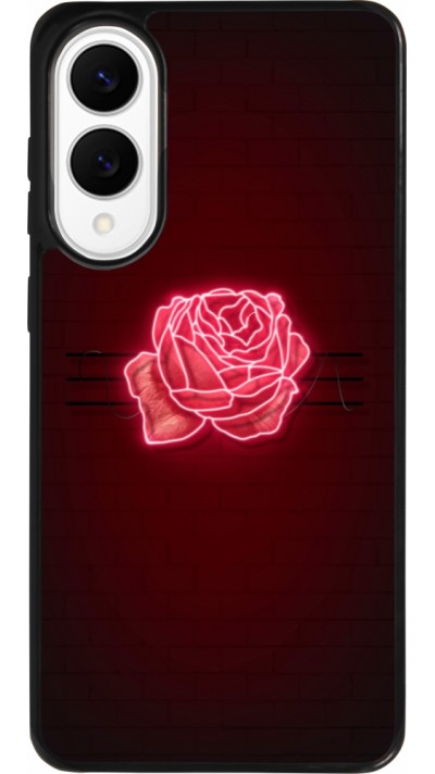 Samsung Galaxy S25 Edge Case Hülle - Silikon schwarz Spring 23 neon rose