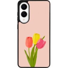 Samsung Galaxy S25 Edge Case Hülle - Silikon schwarz Spring 23 tulip trio