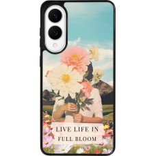 Samsung Galaxy S25 Edge Case Hülle - Silikon schwarz Live life in full moon Spring 2026