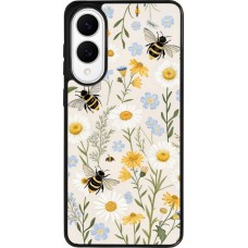 Samsung Galaxy S25 Edge Case Hülle - Silikon schwarz Pattern bees Spring 2026