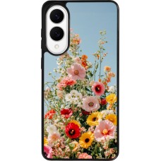 Samsung Galaxy S25 Edge Case Hülle - Silikon schwarz Spring flowers Spring 2026
