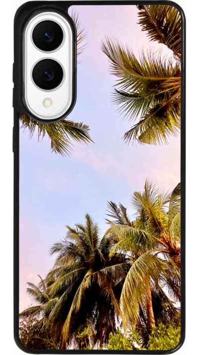 Samsung Galaxy S25 Edge Case Hülle - Silikon schwarz Summer 2023 palm tree vibe