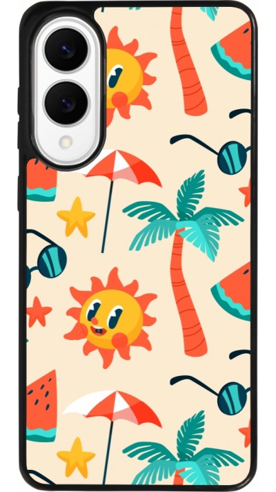 Samsung Galaxy S25 Edge Case Hülle - Silikon schwarz Summer 2025 Pattern soleil