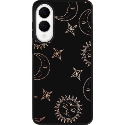 Samsung Galaxy S25 Edge Case Hülle - Silikon schwarz Suns and Moons