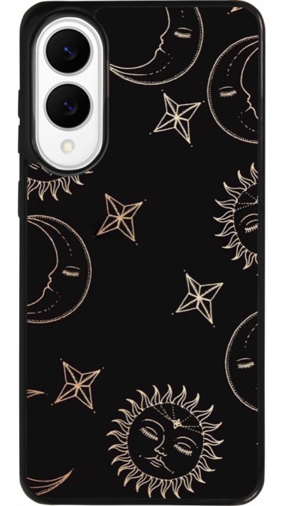 Samsung Galaxy S25 Edge Case Hülle - Silikon schwarz Suns and Moons