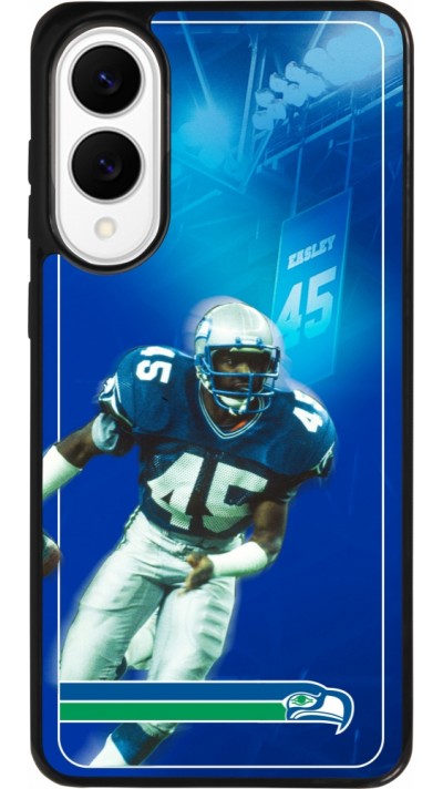 Coque Samsung Galaxy S25 Edge - Silicone rigide noir Super Bowl 26 Seattle 1