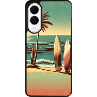 Samsung Galaxy S25 Edge Case Hülle - Silikon schwarz Surf Paradise