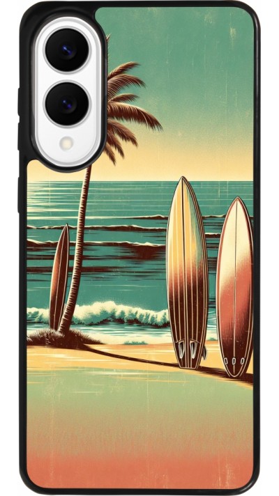 Samsung Galaxy S25 Edge Case Hülle - Silikon schwarz Surf Paradise
