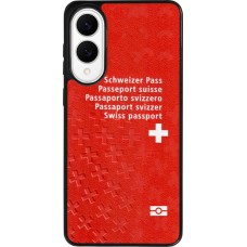 Samsung Galaxy S25 Edge Case Hülle - Silikon schwarz Swiss Passport