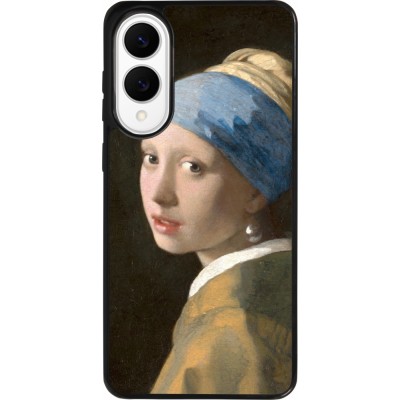 Samsung Galaxy S25 Edge Case Hülle - Silikon schwarz Kunstbild - Das Mädchen mit dem Perlenohrring - Jan Vermeer