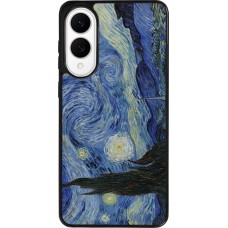 Samsung Galaxy S25 Edge Case Hülle - Silikon schwarz Kunstbild - Sternennacht - Van Gogh