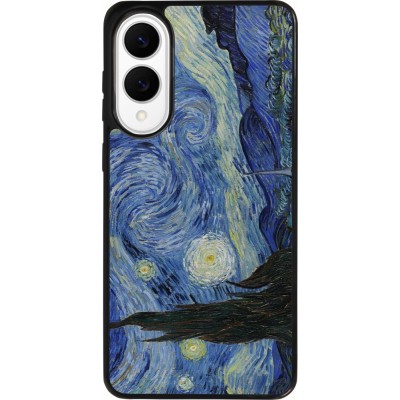 Samsung Galaxy S25 Edge Case Hülle - Silikon schwarz Kunstbild - Sternennacht - Van Gogh