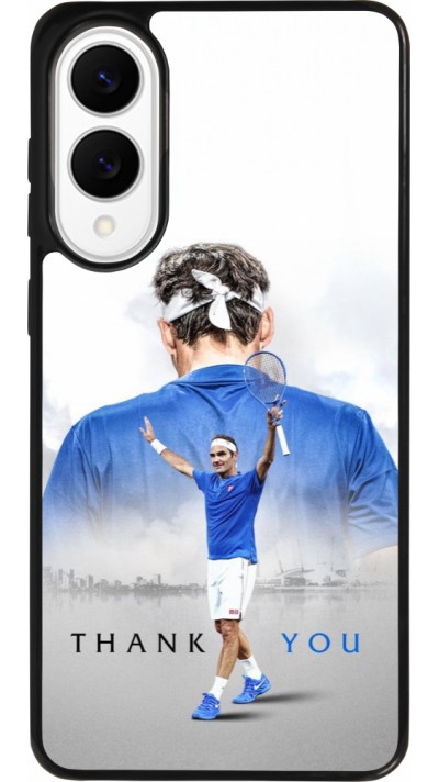 Samsung Galaxy S25 Edge Case Hülle - Silikon schwarz Thank you Roger