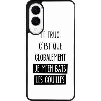 Samsung Galaxy S25 Edge Case Hülle - Silikon schwarz Le truc globalement bats les couilles