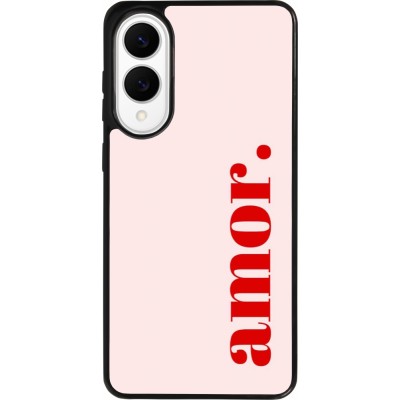 Samsung Galaxy S25 Edge Case Hülle - Silikon schwarz Valentine 2024 amor