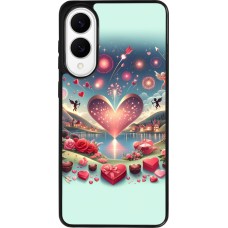 Samsung Galaxy S25 Edge Case Hülle - Silikon schwarz Valentin 2025 Schick