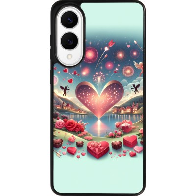 Samsung Galaxy S25 Edge Case Hülle - Silikon schwarz Valentin 2025 Schick