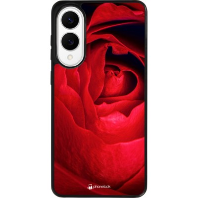 Samsung Galaxy S25 Edge Case Hülle - Silikon schwarz Valentine 2022 Rose