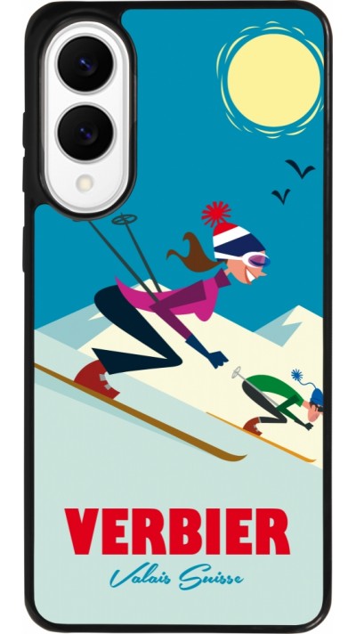 Samsung Galaxy S25 Edge Case Hülle - Silikon schwarz Verbier Ski Downhill Samsung Galaxy S25 Edge Case Hülle - Silikon schwarz Verbier Ski Downhill