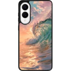 Samsung Galaxy S25 Edge Case Hülle - Silikon schwarz Wave Sunset