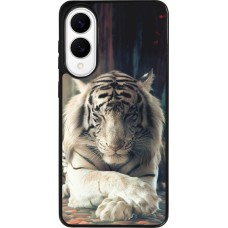 Samsung Galaxy S25 Edge Case Hülle - Silikon schwarz Zen Tiger