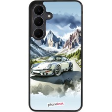 Samsung Galaxy S25 FE Case Hülle - Silikon schwarz Porsche 911 Berg Aquarell