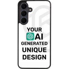 Samsung Galaxy S25 FE Case Hülle - Silikon schwarz Weltweit einzigartig erstellt dank Deiner Kreativität und künstlicher Intelligenz (KI)