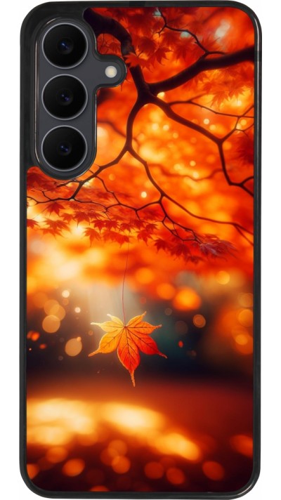 Samsung Galaxy S25 FE Case Hülle - Silikon schwarz Herbst Magisch Orange