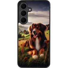 Samsung Galaxy S25 FE Case Hülle - Silikon schwarz Hund Land Schweiz
