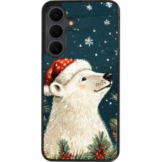 Coque Samsung Galaxy S25 FE - Silicone rigide noir Christmas 25 Bear