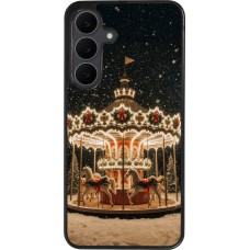 Coque Samsung Galaxy S25 FE - Silicone rigide noir Christmas 25 Carousel