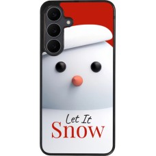 Coque Samsung Galaxy S25 FE - Silicone rigide noir Christmas 25 Xmas Snowman