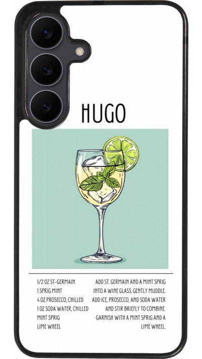 Coque Samsung Galaxy S25 FE - Silicone rigide noir Cocktail recette Hugo