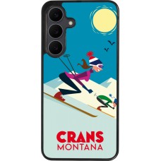 Samsung Galaxy S25 FE Case Hülle - Silikon schwarz Crans-Montana Ski Downhill