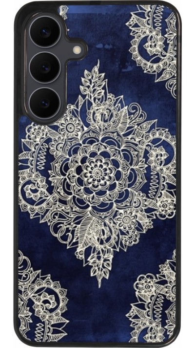 Samsung Galaxy S25 FE Case Hülle - Silikon schwarz Cream Flower Moroccan