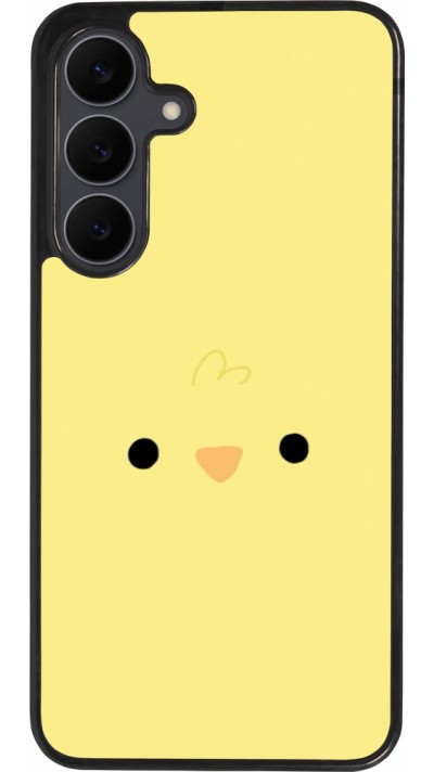 Coque Samsung Galaxy S25 FE - Silicone rigide noir Easter 2026 Little chicken