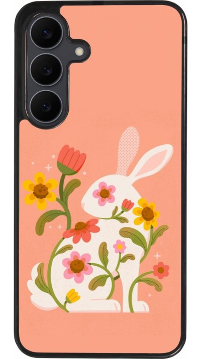 Coque Samsung Galaxy S25 FE - Silicone rigide noir Easter 2026 Rabbit collage