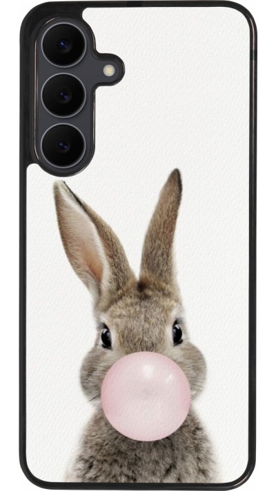 Samsung Galaxy S25 FE Case Hülle - Silikon schwarz Easter 2023 bubble gum bunny