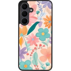 Samsung Galaxy S25 FE Case Hülle - Silikon schwarz Easter 2024 spring flowers