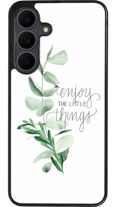 Samsung Galaxy S25 FE Case Hülle - Silikon schwarz Enjoy the little things