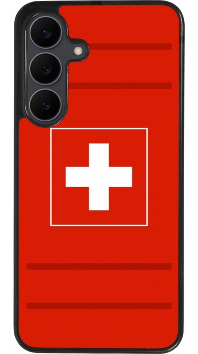 Samsung Galaxy S25 FE Case Hülle - Silikon schwarz Euro 2020 Switzerland