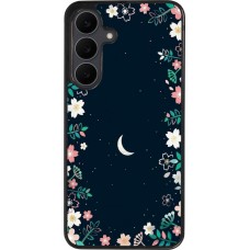Coque Samsung Galaxy S25 FE - Silicone rigide noir Flowers space