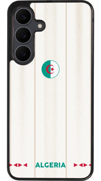Coque Samsung Galaxy S25 FE - Silicone rigide noir Maillot de football Algérie 2026 personnalisable
