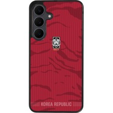 Samsung Galaxy S25 FE Case Hülle - Silikon schwarz Südkorea 2026 personalisierbares Fussballtrikot