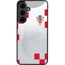 Samsung Galaxy S25 FE Case Hülle - Silikon schwarz Kroatien 2022 personalisierbares Fussballtrikot